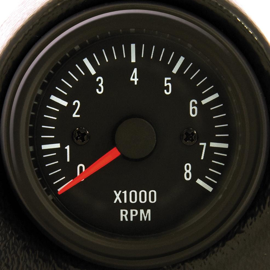 Performance Instrument Black Tachometer> 8000rpm 2/3/4/5/6/8 cyLeft 52mm PI 48955