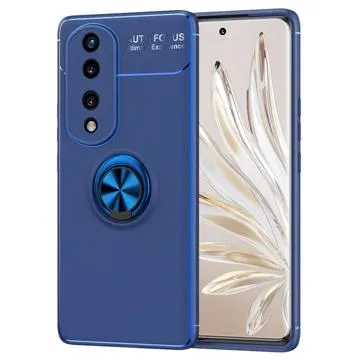 Honor 70 Magnet Ring Grip / Kickstand Case - Blue
