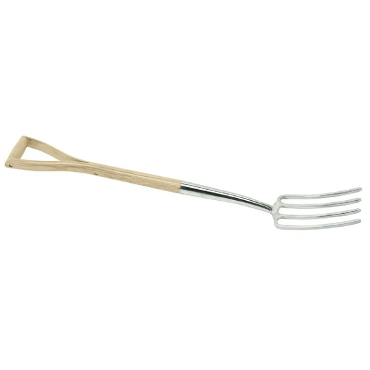 Draper Stainless Steel Border Fork with Ash Handle