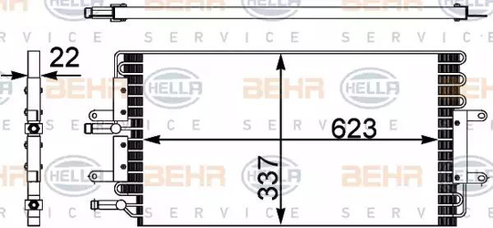 Condenser Air Conditioning 8FC351302-421 by BEHR
