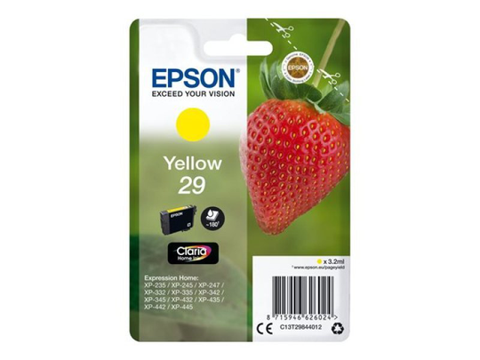 Epson Strawberry 29 Yellow Ink Cartridge