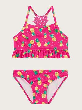 Monsoon Girls S.E.W. Pineapple Crochet Bikini - Red