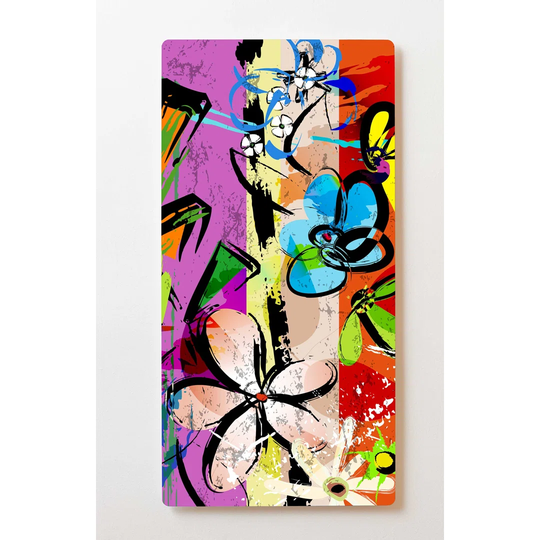 Backlight wall art M91 art metal motif picture 60 x 120cm magnetic board