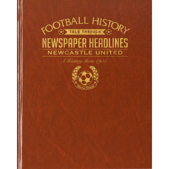 Newcastle Newspaper Book - Brown Leatherette