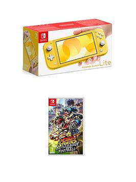Nintendo Switch Lite Console With Mario Strikers: Battle League