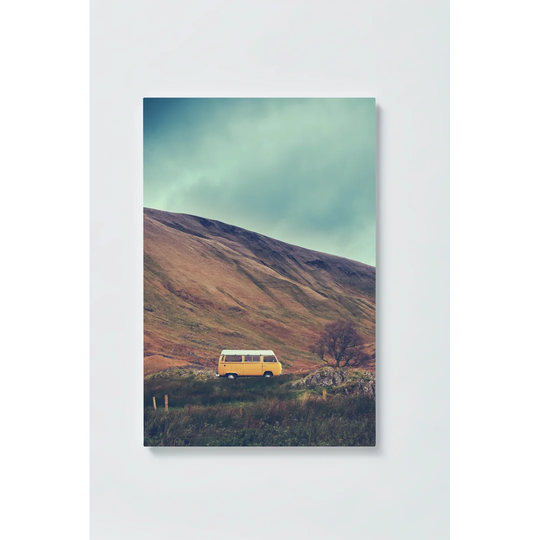 VW Bus Magnetic Wall Mounted Cork Board
