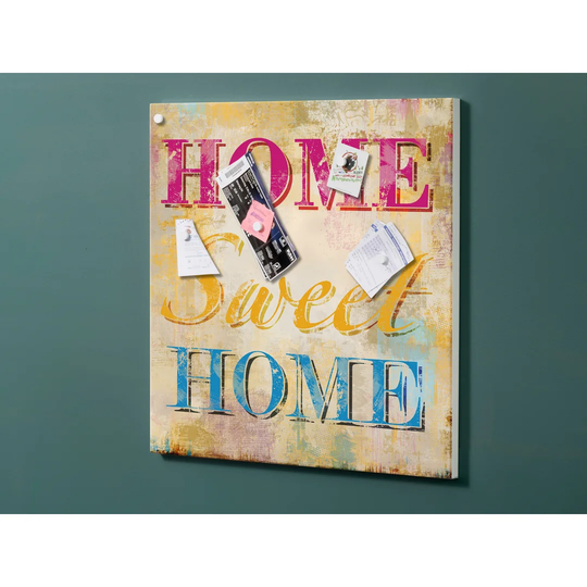Notiz Motive Sweet Home Magnetic Wall Mounted Cork Board