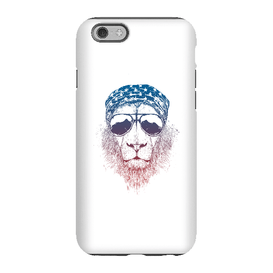 Balazs Solti Bandana Lion Phone Case for iPhone and Android - iPhone 6S - Tough Case - Gloss