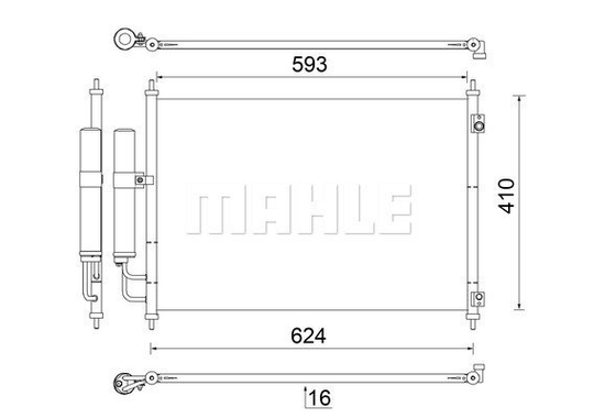 Condenser Air Conditioning 8FC351343-744 by BEHR