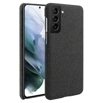 KSQ Cloth Coated Samsung Galaxy S22+ 5G Plastic Case - Black