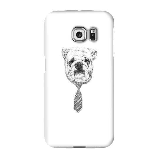 Balazs Solti Suited And Booted Bulldog Phone Case for iPhone and Android - Samsung S6 Edge Plus - Snap Case - Gloss