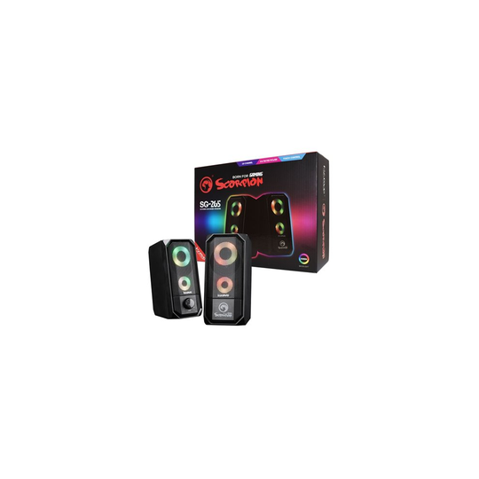 Marvo Scorpion SG-265 6W 2.0 Channel Rgb Led Usb Powered Gaming Speakers SG-265
