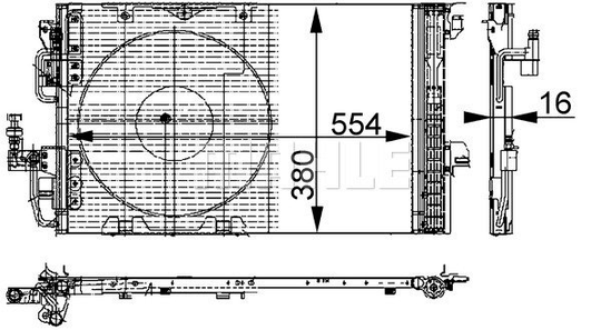 Condenser Air Conditioning 8FC351301-221 by BEHR