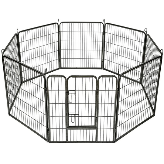 Tectake Puppy Playpen 8 Corners - 80 x 210 x 80cm