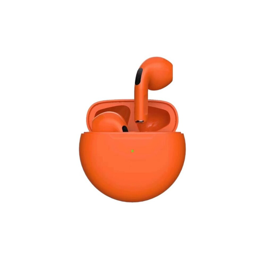 (Orange) Wireless Bluetooth Headphones Earphones Earbuds iPhone Samsung TWS Pro 6