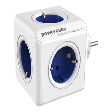 Allocacoc PowerCube original Multi-outlet 5 Plugs 16A - Blue / White