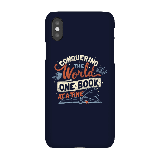 Conquering The World One Book At A Time Phone Case for iPhone and Android - iPhone 5/5s - Snap Case - Matte