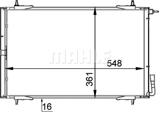 Condenser Air Conditioning 8FC351037-511 by BEHR