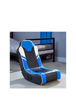 X Rocker Shadow 2.0 Blue Stereo Audio Gaming Floor Rocker