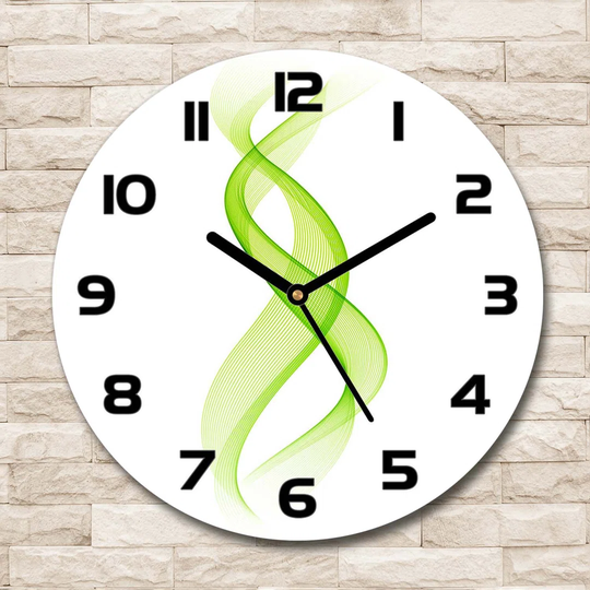 Decoration Picture Art Modern Kitchen Living Room Colorful Waves 30cm Silent Wall Clock
