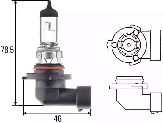 Bulb Hb4 12V P 22 D 8GH005636-121 by Hella