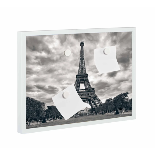 Paris Eiffel Tower Vintage Magnetic Wall Mounted Photo Memo Board