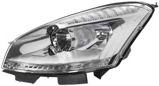 Headlight 1LF009237-201 by Hella Right