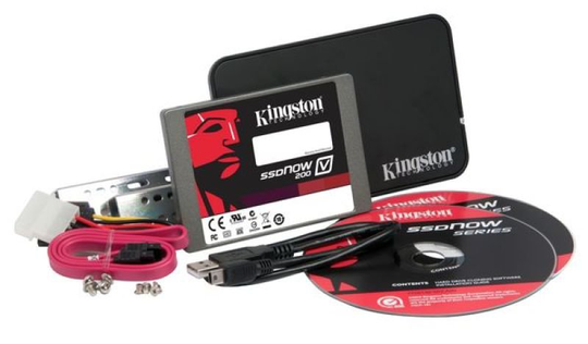 Kingston 256GB V200 SSD - 2.5" SATA-III - Read 300MB/s Write 230MB/s - Desktop/Notebook Upgrade Kit