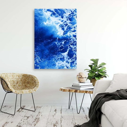 Canvas Print Abstract Blue Wave