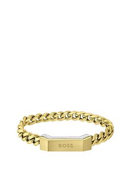 BOSS Gents BOSS Carter Chain Bracelet, Gold, Men