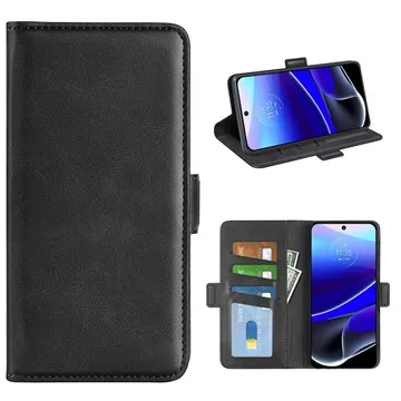 Motorola Moto G Stylus 5G (2022) Wallet Case with Magnetic Closure - Black