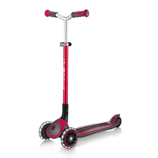 Globber Master Lights Scooter - New Red