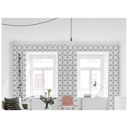 Lana-Ashley Wavy Circlesgeometric Wallpaper
