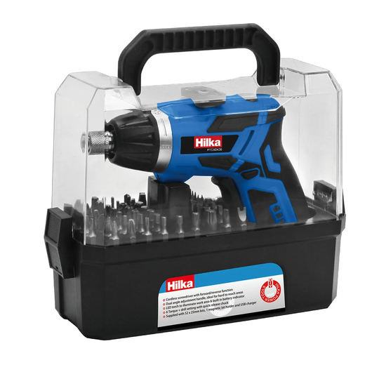 Hilka 3.6V Li-ion Cordless Screwdriver Kit