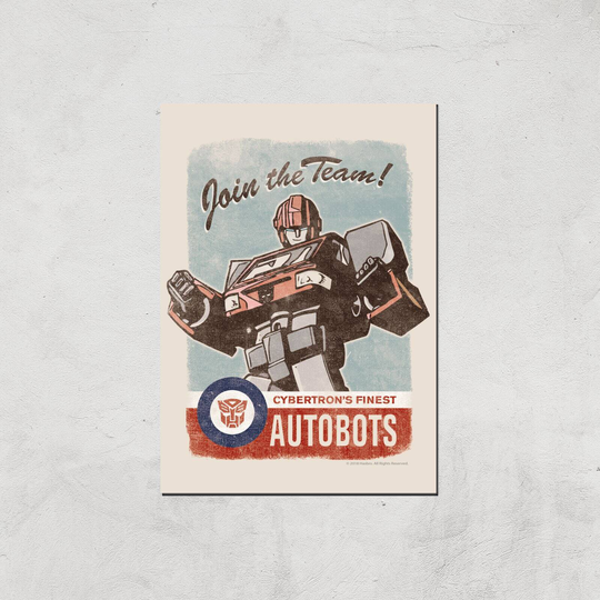 Transformers Join The Team Art Print - A2 - Print Only