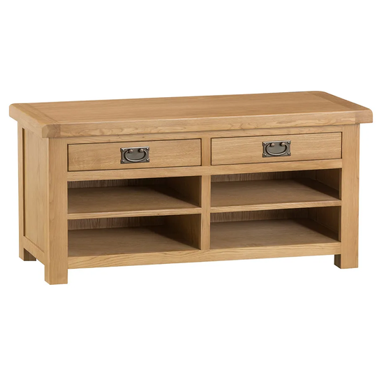 Graceford Ready Assembled Small Oak Hall Bench