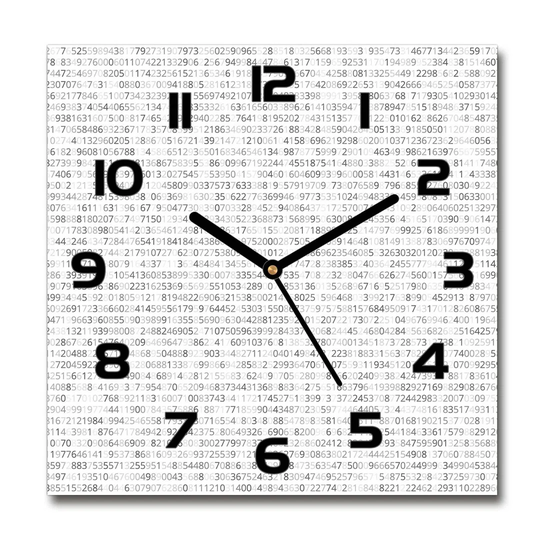 Binary Code Silent Wall Clock