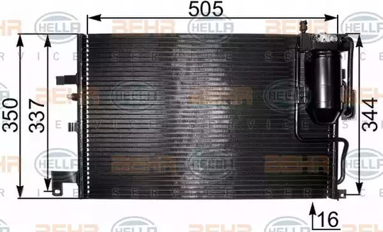 Condenser Air Conditioning 8FC351300-791 by BEHR