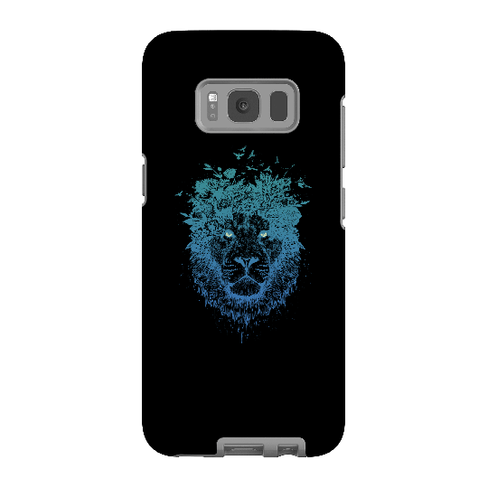 Balazs Solti Lion And Butterflies Phone Case for iPhone and Android - Samsung S8 - Tough Case - Matte