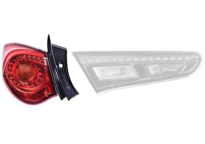 Combination Tail Light 0113931 Van Wezel 0113931