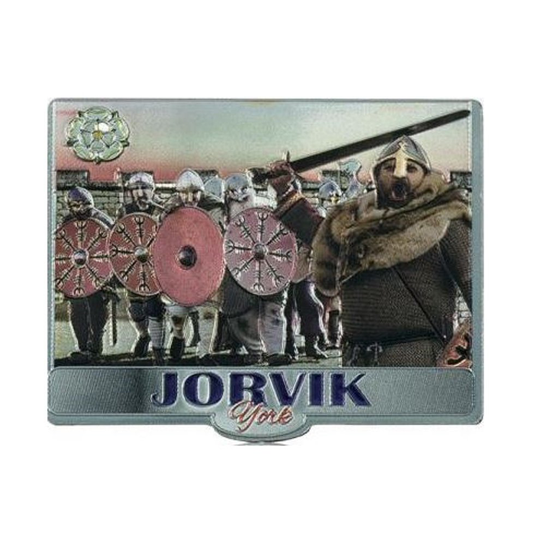 York Jorvik Viking Warriors Fridge Magnet Souvenir Gift Yorkshire Foil Stamped