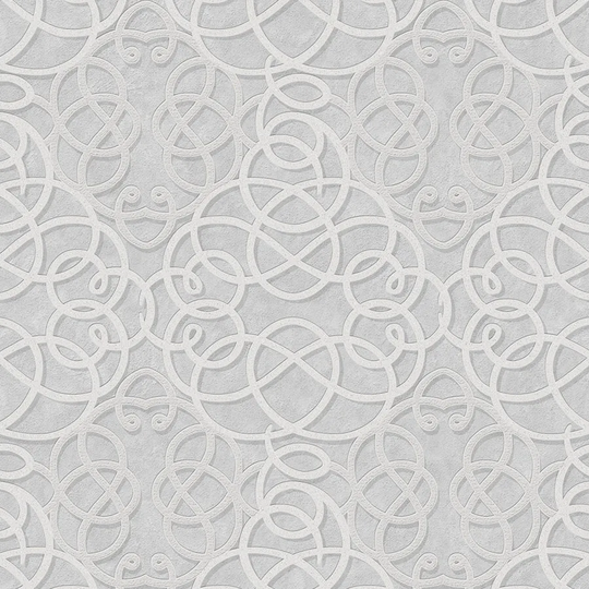 Graham & Brown Boutique Ribbon Dance Wallpaper - Silver