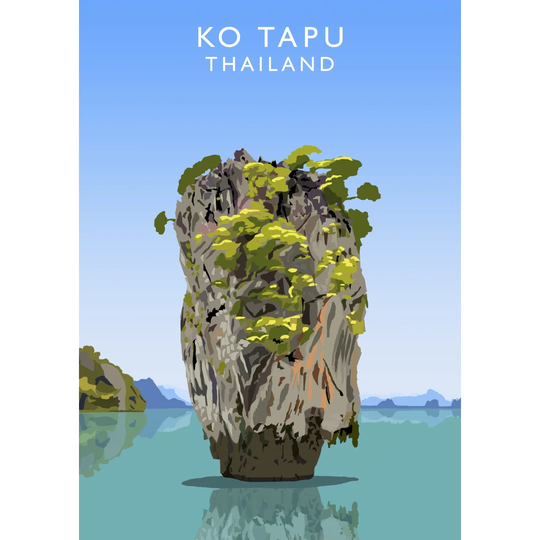 'Ko Tapu Thailand' Graphic Art