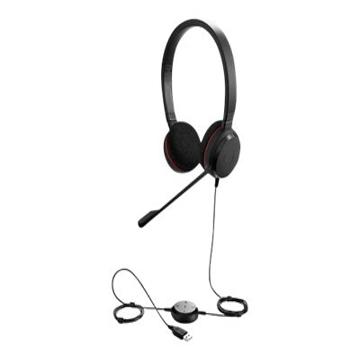 Jabra Evolve 20 MS Stereo Cabling Headset - Black