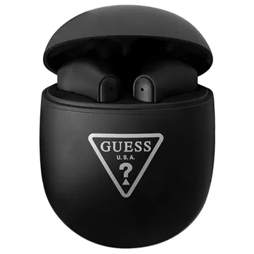 Guess GUTWST82TRK Triangle Logo TWS Earphones - Black