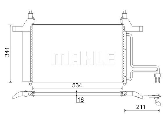 Condenser Air Conditioning 8FC351343-314 by BEHR
