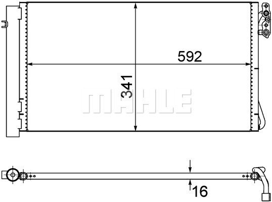 Condenser Air Conditioning 8FC351302-621 by BEHR