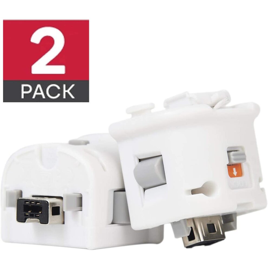 Gerui Wii Motion Plus Adapter-External Remote Motion Plus Sensor Controller -White,Set2 Pack