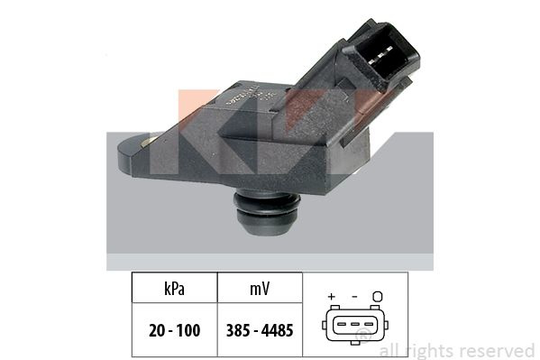 Air Pressure Sensor, height adaptation Made in Italy - OE Equivalent 493010 KW 493010