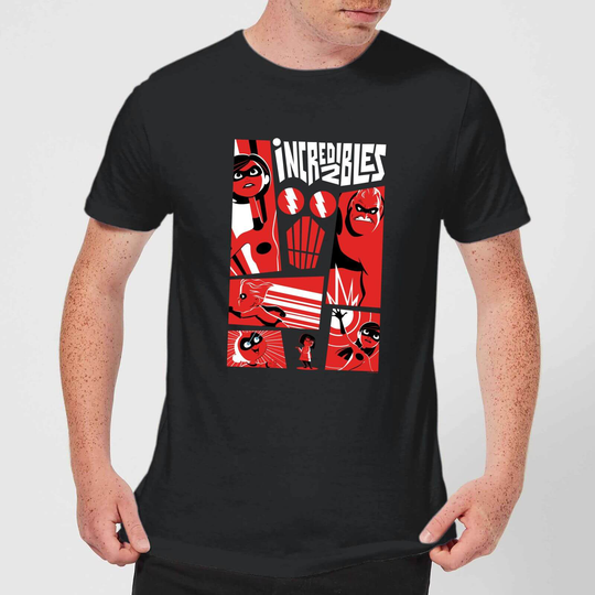 The Incredibles 2 Poster Men's T-Shirt - Black - XS - Black